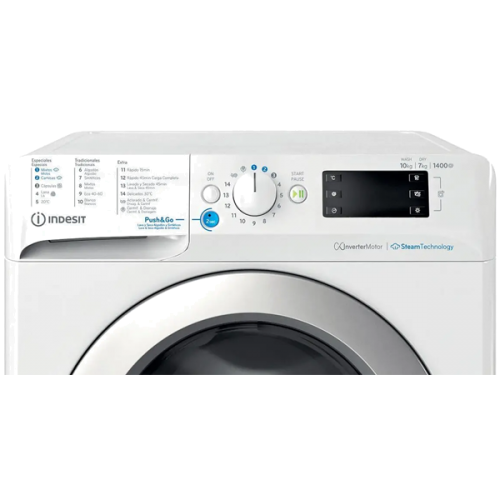 Máquina de lavar e secar roupa de livre instalação Indesit 10,0 kg BDE 107436 WSV SPT