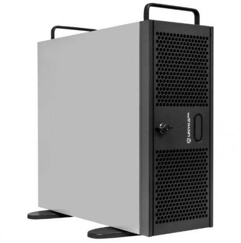 Caixa RACK UK4339V- 19" 4U SILVER/ BLACK 1*USB 3.0 + USB C . Admite refrigeração líquida 360