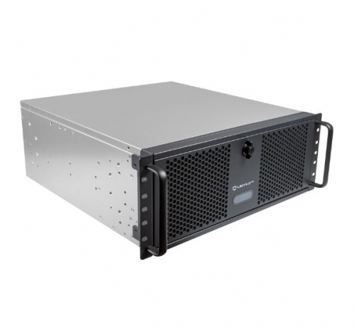 Caixa RACK UK4339V- 19" 4U SILVER/ BLACK 1*USB 3.0 + USB C . Admite refrigeração líquida 360
