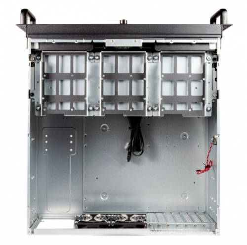 Caixa RACK UK4339V- 19" 4U SILVER/ BLACK 1*USB 3.0 + USB C . Admite refrigeração líquida 360