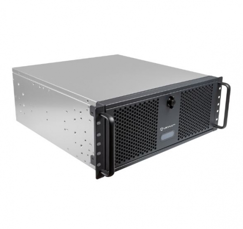 Caixa RACK UK4339H- 19" 4U SILVER/ BLACK 1*USB 3.0 + USB C . Admite refrigeração líquida 360