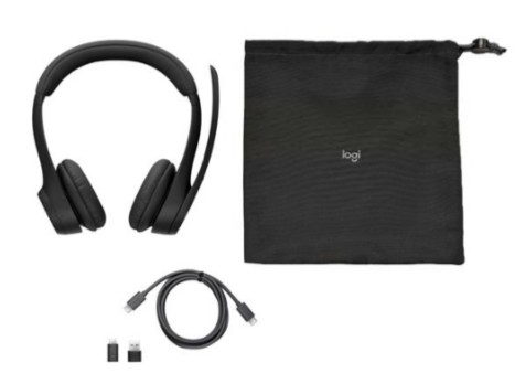 Auscultadores Logitech Zone 305 bluetooth sem fios USB-C  isolamento de ruído 981-001451