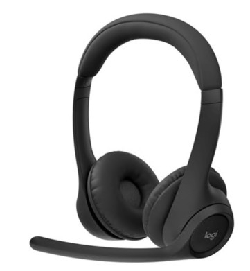 Auscultadores Logitech Zone 305 bluetooth sem fios USB-C através de adaptador de Bluetooth isolamento de ruído, 981-001453