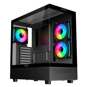 CAIXA ATX ABYSM GAMING DANUBE SAVA H400 PRIME TEMP GLASS Preto