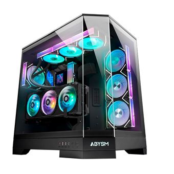 Caixa para Computador ABYSM GAMING DANUBE SAVA H600 ARGB TEMP GLASS Preto AB130211