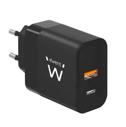 Carregador Rápido USB-C e USB-A GaN Fast 45W para Smartphone, Tablet e Portátil