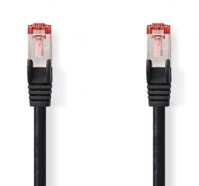 Cabo de rede NEDIS CAT6 S/FTP RJ45 20m Preto