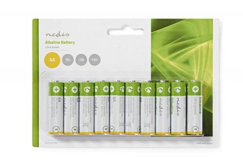 NEDIS PILHAS ALCALINAS LR6 AA PACK 10 UNDS