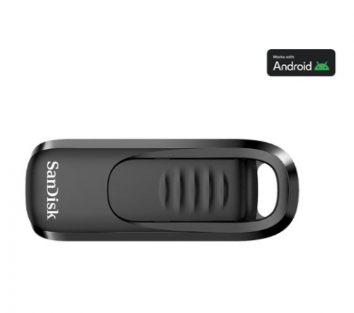Drive flash USB SanDisk Ultra Slider SDCZ480-512G-G46 - 512 GB USB-C 3.2 Gen 1 preto
