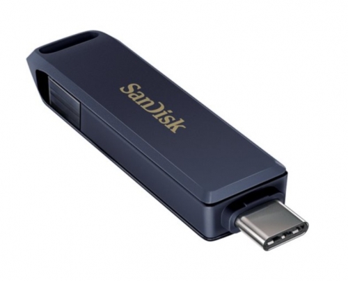 Drive flash SanDisk Phone Drive SDIXD0N-256G-GN6NE - USB 256 GB USB-C / Lightning céu metálico