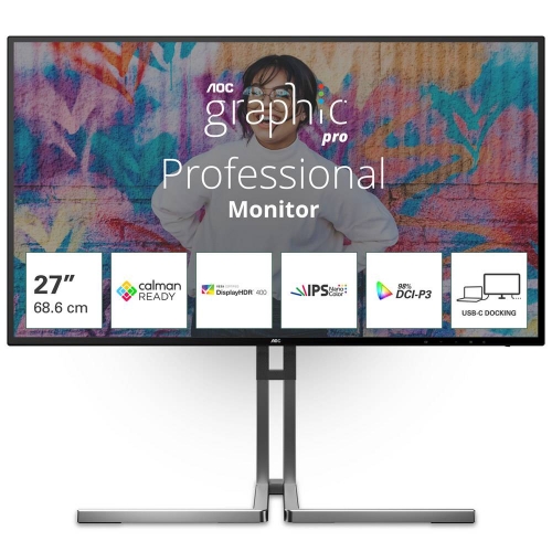Monitor AOC Graphic Pro 27 polegadas 4K UHD 