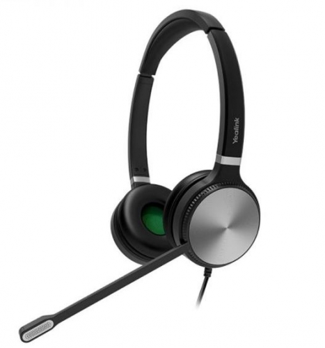 Auscultadores YEALINK Stereo QD para Telefones IP com Microfone