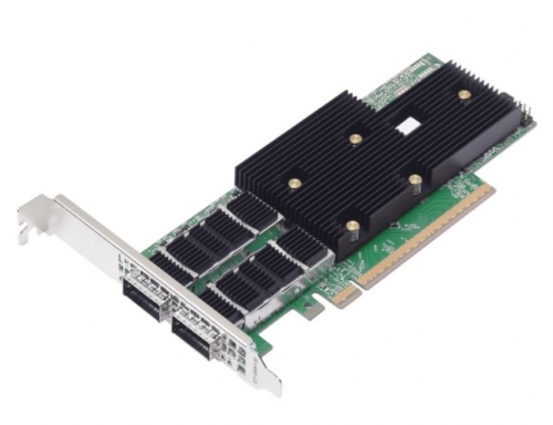 Placa de rede Broadcom P2200G PCIe 5.0 x16 baixo perfil 400 Gigabit QSFP112 x 2 - BCM957608-P2200GQF00