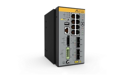 Allied Telesis AT-IE360-12GHX-80 Gerido L3 Power over Ethernet (PoE) Cinzento