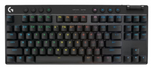 Teclado Logitech G PRO X TKL Gaming Bluetooth QWERTY Padrão internacional americano interruptor: Tactile preto, 920-012136