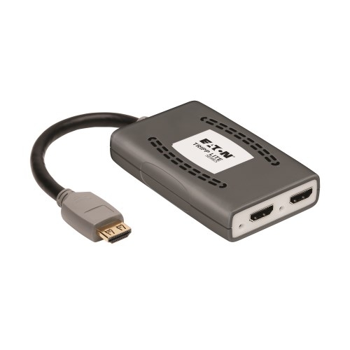 Divisor HDMI de 2 portas da série Tripp Lite - 4K a 60 Hz, 4:4:4, suporte a múltiplas resoluções, HDR, HDCP 2.2, alimentação USB, TAA