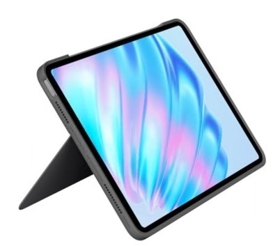 Teclado Logitech com trackpad retroiluminação Apple Smart connector QWERTY Espanhol cinzento oxford, 920-012614