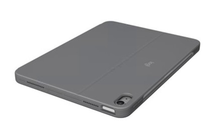 Teclado Logitech com trackpad retroiluminação Apple Smart connector QWERTY Espanhol cinzento oxford, 920-012614