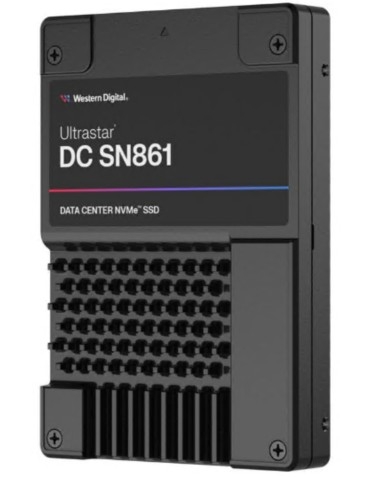 WD Ultrastar DC SN861 WUS6BA138PSP9X3 SSD Centro de Dados 3.84TB interna 2.5" U.2 PCIe 5.0 x4 (NVMe), 0TS2526