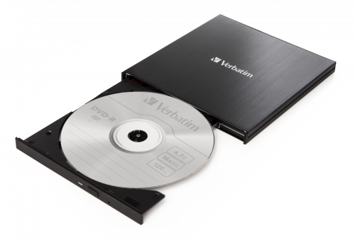 VERBATIM Gravador externo de CD/DVD Slim com conexão USB-C - 43886