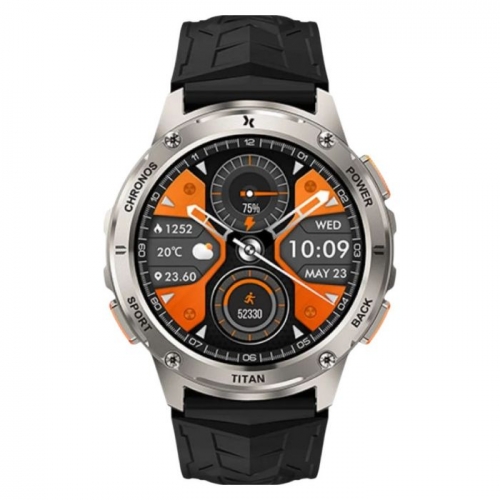 SmartWatch Maxcom FW110 Titan Chronos Prateado
