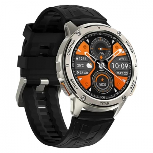 SmartWatch Maxcom FW110 Titan Chronos Prateado