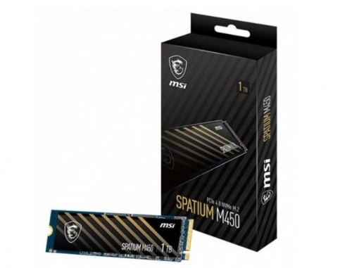 SSD M.2 PCIe 4.0 NVMe MSI 1TB SPATIUM M450 -3600R/3000W-420/550K IOPS