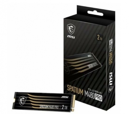 SSD M.2 PCIe 4.0 NVMe MSI 2TB SPATIUM M480 PRO -7400R/7000W-1.000/1.000K IOPS