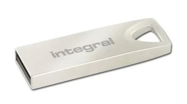 Pen INTEGRAL 128GB USB2.0 DRIVE ARC Metal Prateado