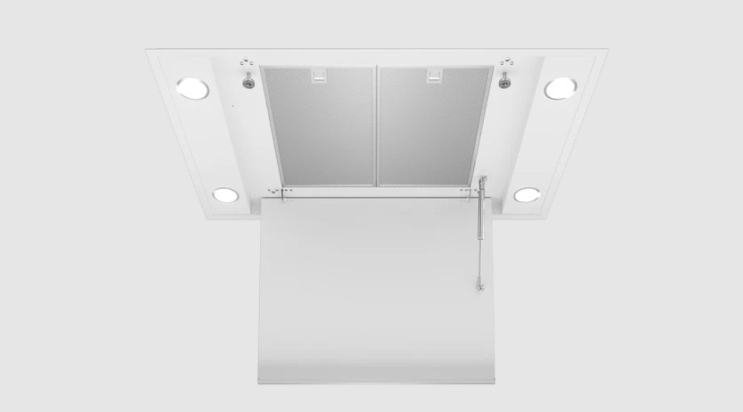 Exaustor de teto decorativo Teka Maestro DHT 96340 WH - de integração, com aspiração perimetral, 90 cm.
