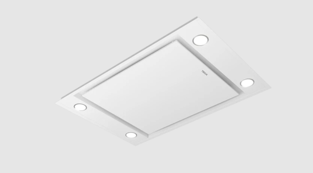 Exaustor de teto decorativo Teka Maestro DHT 96340 WH - de integração, com aspiração perimetral, 90 cm.