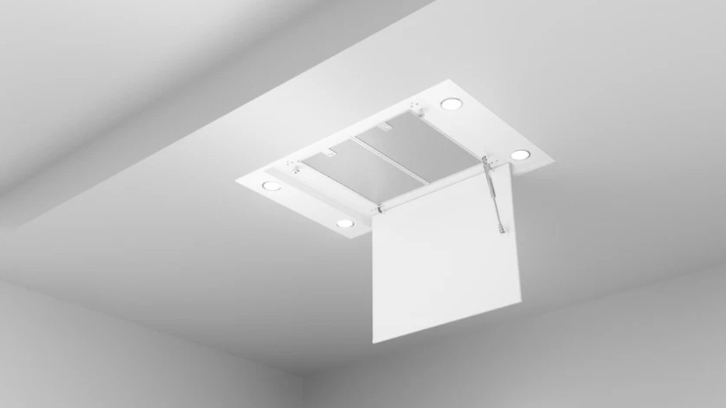 Exaustor de teto decorativo Teka Maestro DHT 96340 WH - de integração, com aspiração perimetral, 90 cm.