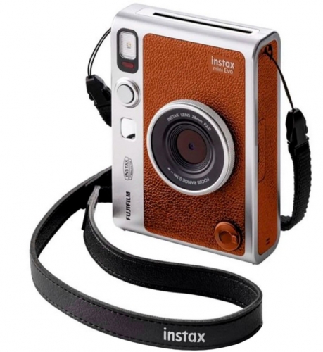 Câmera Instantânea Fujifilm Instax Mini Evo Castanho , INSTAXMINIEVOBRO