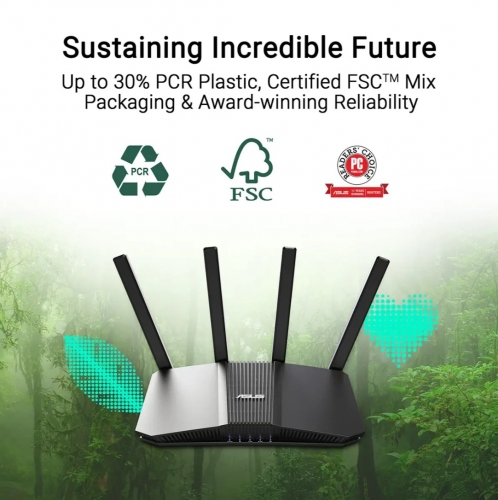 Router Asus RT-BE58U BE3600 AiMesh Dual-Band WiFi 7 (802.11be) Preto 90IG0910-MO3C00