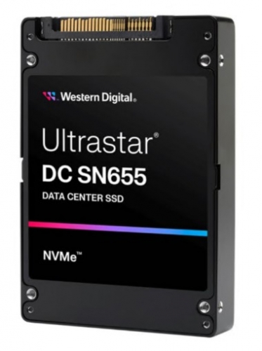 Disco WD Ultrastar DC SN655 WUS5EC0C1ESP7Y3 SSD Centro de Dados 61.44TB interno 2.5" U.3 PCIe 4.0 (NVMe), 0TS2510