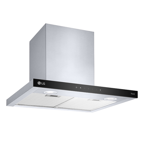Chaminé / Exaustor de Parede LG HCEZ2426S – 60cm, 800m³/h, 3 Velocidades + Boost, Wi-Fi ThinQ, Touch, LED, Inox