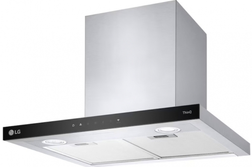 Chaminé / Exaustor de Parede LG HCEZ2426S – 60cm, 800m³/h, 3 Velocidades + Boost, Wi-Fi ThinQ, Touch, LED, Inox