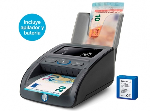 Detetor e contador de notas falsas safecan 155-s ecra lcd completo