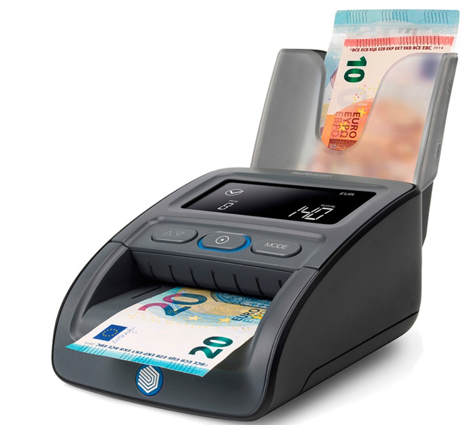 Detetor e contador de notas falsas safecan 155-s ecra lcd completo 