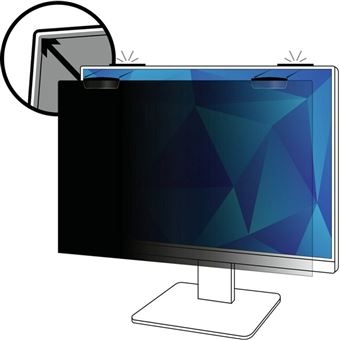 Filtro de privacidade do display 3M - amovível - magnético - 24"