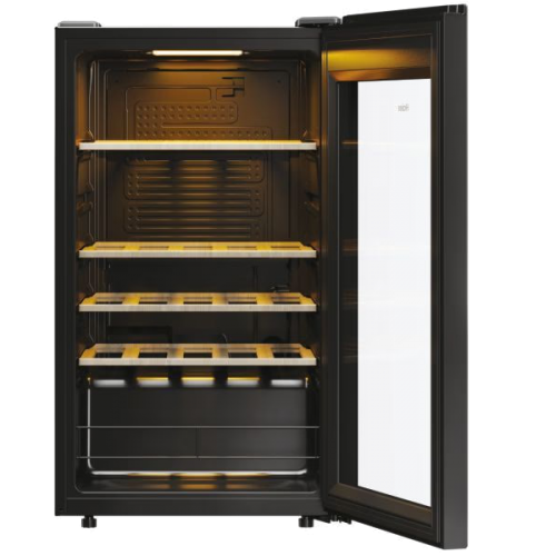 GARRAFEIRA HAIER - HWS34GGH1 85x47,5x45,6 cm, 34 Garrafas, G, Preto