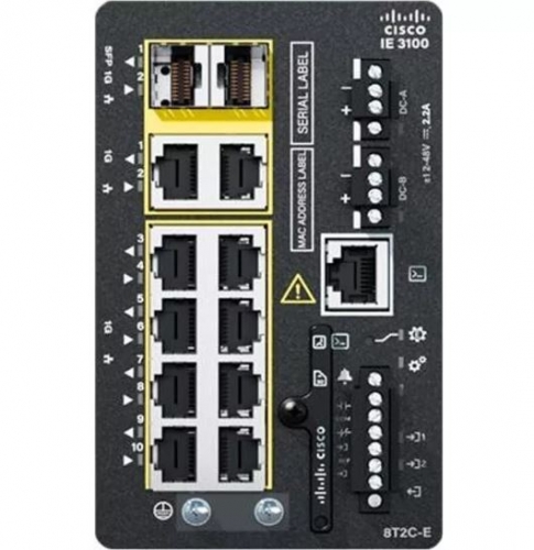 Cisco Catalyst IE3105 Ethernet L2 Gigabit gerenciada (10/100/1000) Preto (IE-3105-8T2C-E)