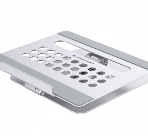 Suporte para computador portátil Conceptronic DONN27G Prateado DOCK 1xHDMI 1xUSB-C 2xUSB CREADER PD100W ALUMINIO