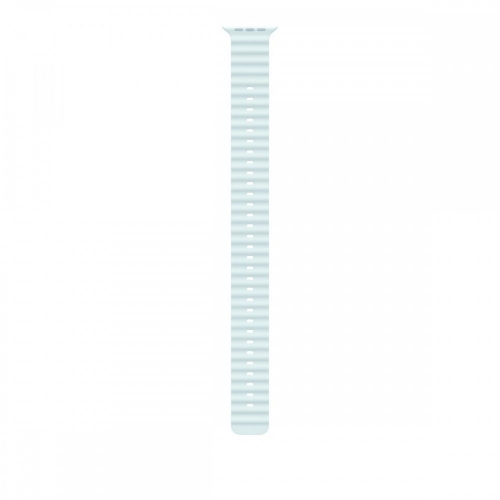 "49mm Ice Blue Ocean Band Extension - Natural Titanium Finish"