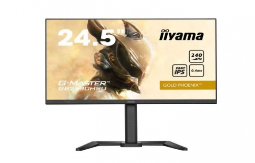 Monitor Iiyama G-MASTER Gold Phoenix GB2590HSU-B5 24.5 polegadas LED Fast IPS FullHD 240Hz Freesync Premium