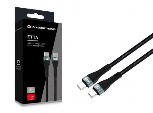 Cabo de dados Conceptronic ETTA01B12 USB 2.0 Tipo C