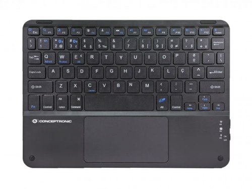 Teclado touchpad Bluetooth TOBIN01BPT de 10 polegadas, QWERTY português