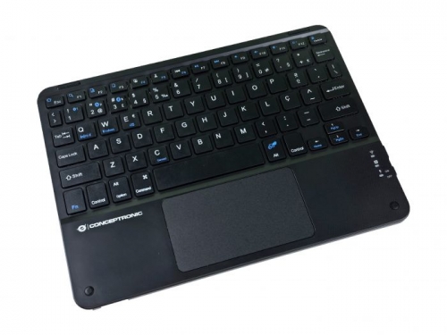 Teclado touchpad Bluetooth TOBIN01BPT de 10 polegadas, QWERTY português