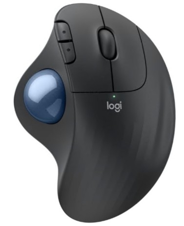Rato Logitech Ergo Series ERGO M575S Trackball ergonómico óptico 5 botões Bluetooth, 2.4 GHz recetor USB Logi Bolt grafite 910-007029