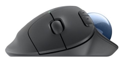 Rato Logitech Ergo Series ERGO M575S Trackball ergonómico óptico 5 botões Bluetooth, 2.4 GHz recetor USB Logi Bolt grafite 910-007029